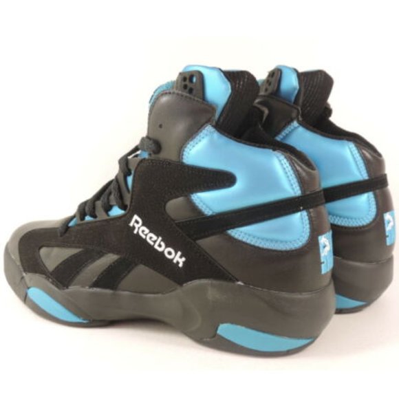 Reebok SHAQ ATTAQ Mens Shoes Black Azure - Picture 6 of 8